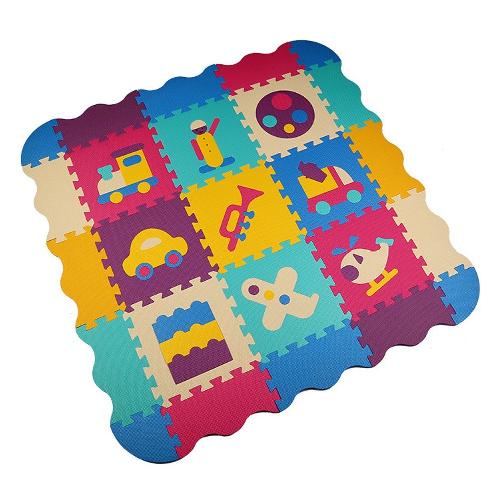 3D nueva moda colorida alfombra Puzzle diamantes bebé hijos juegan en el  suelo a la habitación