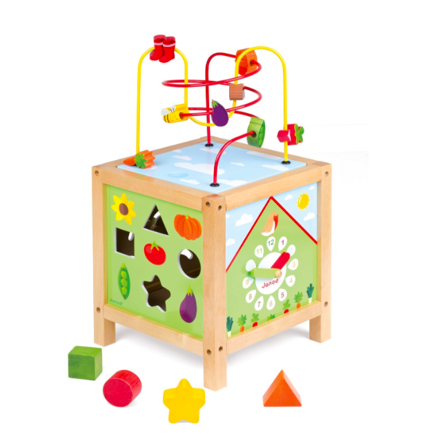 Cubo de diamantes El juego de puzzle natural orgánico juego para bebés y  niños : juguete de madera -  España